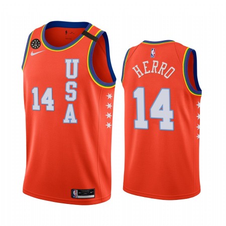 NBA Mænd Trøje Miami Heat Tyler Herro 14 Nike 2020 Rising Star Swingman